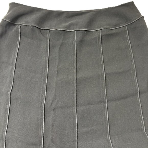 Drama  Paneled Black Knit Slit  bottom Vtg - Picture 7 of 14